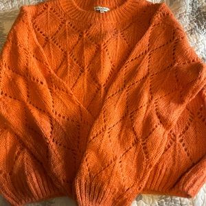 Sweater, size L Orange, not a pumpkin orange but a pretty one.